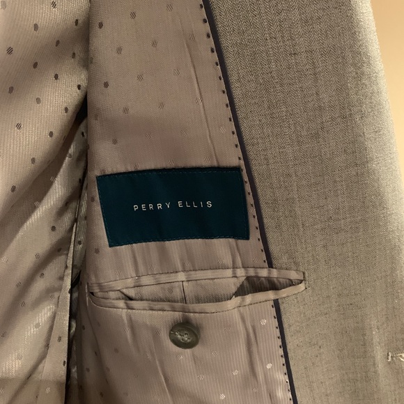 Perry Ellis Grey Suit Jacket - Picture 2 of 2